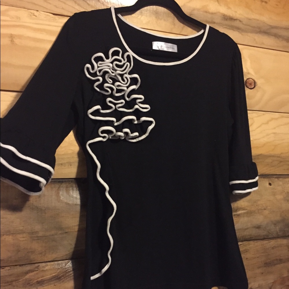 Black and white shirt
